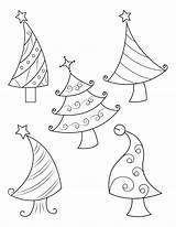 Christmas Tree Coloring Whimsical Pages Printable sketch template