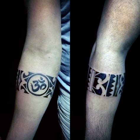 Om Sign Mens Armband Tribal Tattoos Arm Band Tattoo Tribal Armband