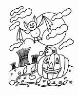 Coloring Halloween Pages Scary Kids Pumpkin Color Bat Printable Moon Dinosaur Number Colouring Fun Sheets Cloud Fall Things Caillou Colors sketch template