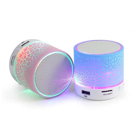 led portable mini bluetooth speakers wireless hands  speaker  tf usb fm mic blutooth