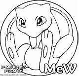 Mew Coloring Pages Pokemon Color Printable Getcolorings Getdrawings sketch template