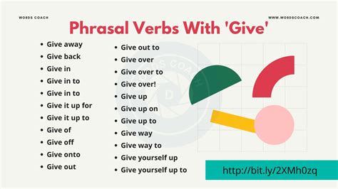 phrasal verbs  give word coach