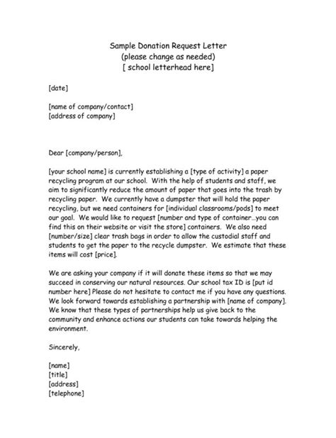 car donation letter template word   donation letter