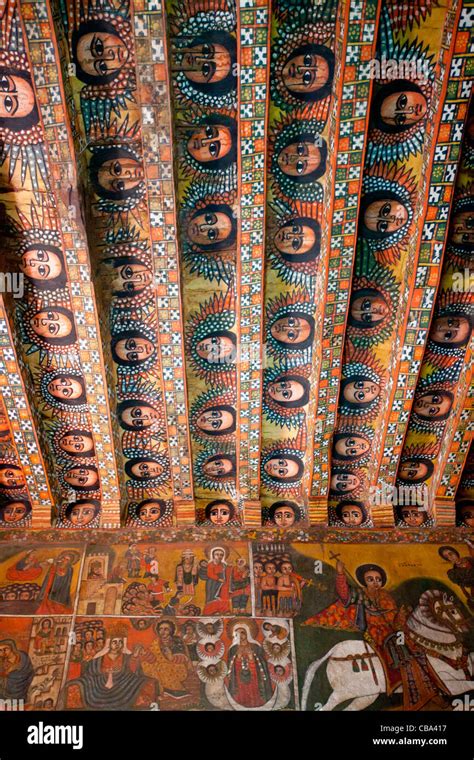 stunning examples  traditional ethiopian art cover  walls  ceiling  debre berhan