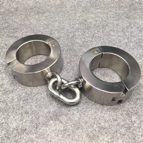 Stainless Steel Heavy Style Handcuffs Metal Bondage Gear Device Etsy