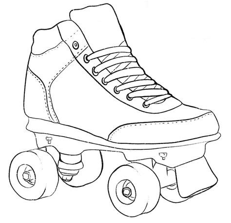 print roller skate coloring page  printable coloring pages  kids
