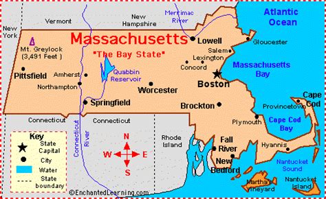 massachusetts facts map  state symbols enchantedlearningcom