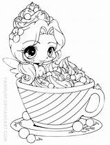 Yampuff Coloring Chibi Pages Hot Cocoa Deviantart Food Emiko sketch template