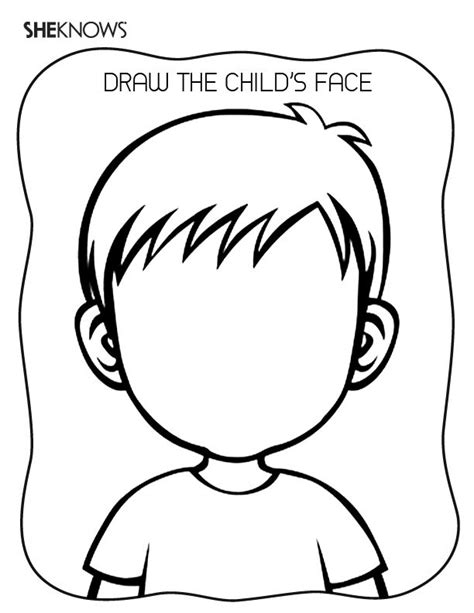 create  face page  printable coloring pages pre  art