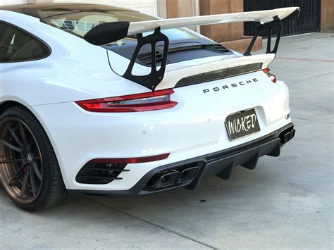 porsche  turbo rear bumper  taillight upgrade  early  turbo cars wicked motor works