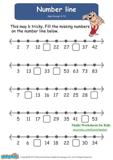 number  maths worksheets  kids mocomicom