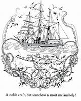 Coloring Nautical Pages Adults Ship Print Adult Moby Dick Printable Prints Coloriage Morrighan Dress Getcolorings Colouring Sheets Bateau Colorier Imprimer sketch template
