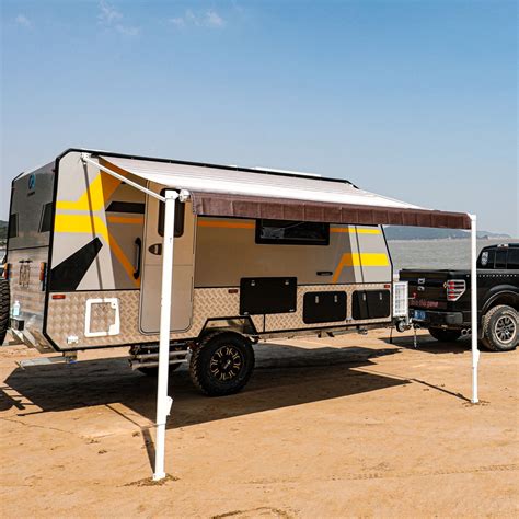 aleko retractable rv  home patio awning brown stripes color ft  ft  ebay