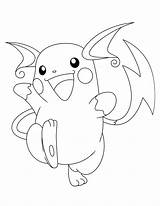 Raichu Kleurplaten Pikachu Ausmalbild Pichu Animaatjes Kolorowanki Lucario Malvorlage Legendare Kolorowanka Pokemony Pokémon Richu Lineart sketch template