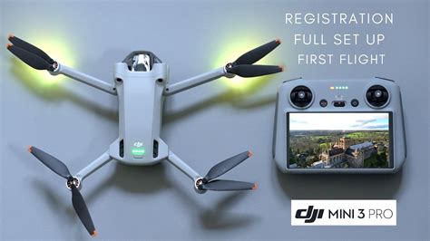 dji mini  pro drone registration set   flight youtube
