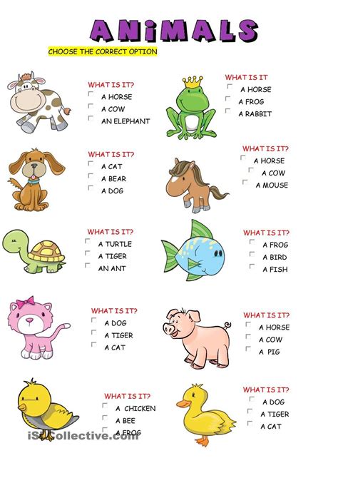 animals english activities  kids english worksheets  kids