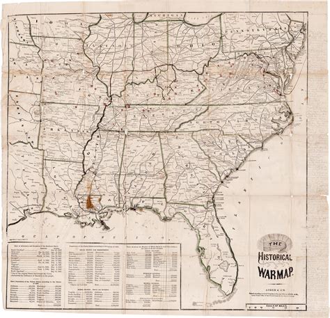 civil war era historical war map massively annotated   doomed union soldier rare antique maps