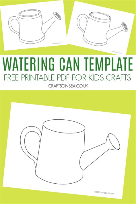 watering  template  printable  crafts  sea