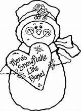 Snowman Coloring Pages Christmas Printable Kids Template Snowmen Clipart Sheets Snow Snowflake Print Colouring Printables Clip Cute Winter Color Templates sketch template