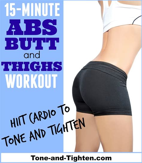Abs Butt And Thighs Cardio Hiit Workout Tone And Tighten
