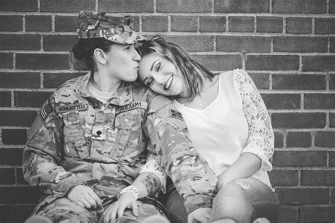 Lesbian Military Engagement Shoot Popsugar Love And Sex Photo 2