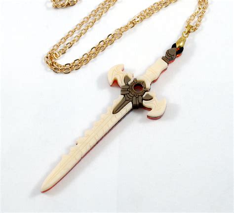 fire emblem  houses byleths sword   creator acrylic necklace