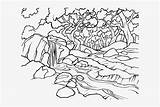 Streams Rivers Pointillism sketch template