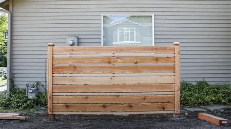 diy horizontal privacy fence  cedar fence extension project