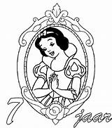 Prinsessen Princesses Verjaardag sketch template