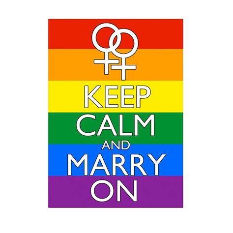 keep calm and marry on gay marriage poster by theartfulbadger