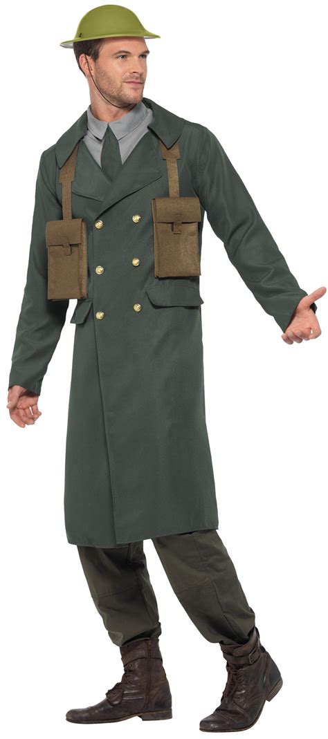 Ww2 British Officer Mens Fancy Dress Military Army Uniform