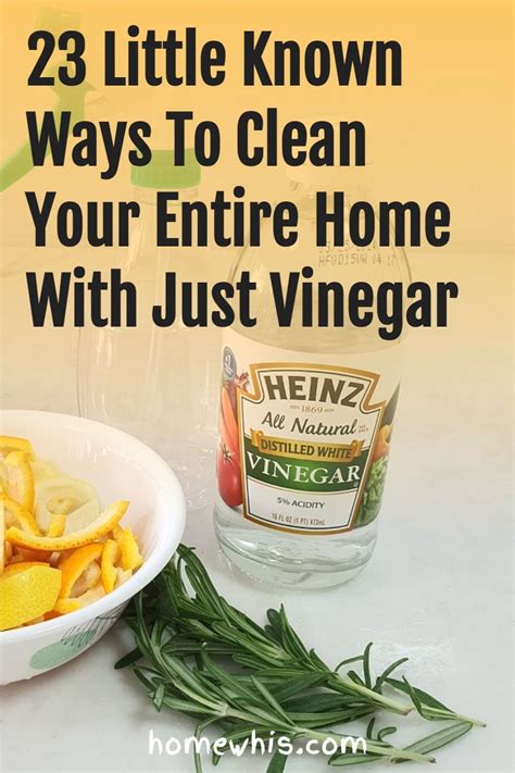 ways  clean  entire home   vinegar