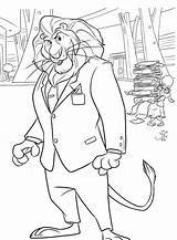 Mayor Lionheart Coloring Pages Categories Kids sketch template