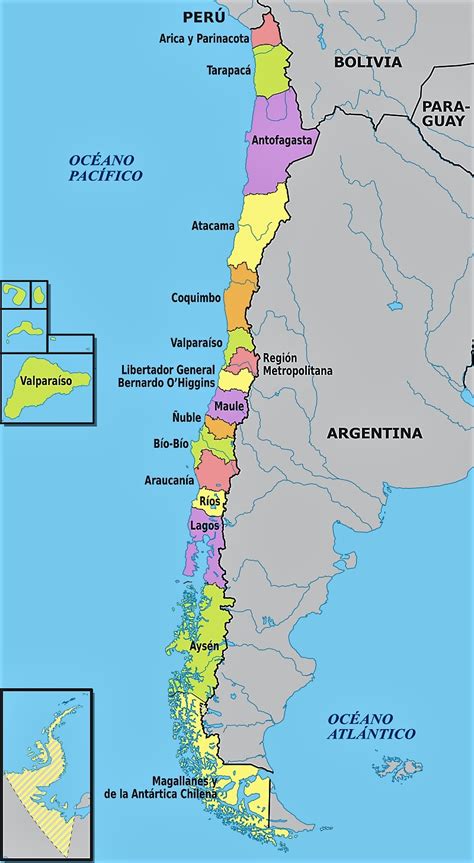 mapa chile mochileros viajeros