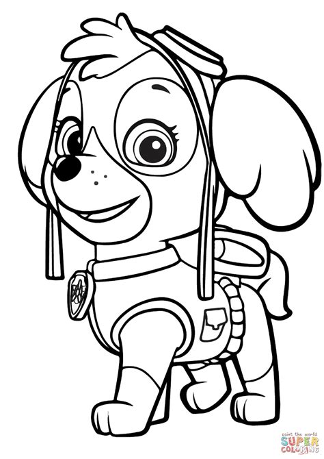 marshall paw patrol coloring page paw patrol coloring pages  kids