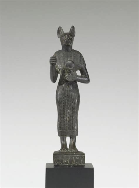 Bastet Holding An Aegis 54 409 The Walters Art Museum