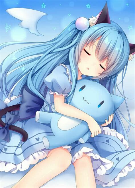 Kawaii Anime Girl Sleeping Wallpaper