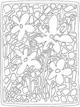 Mosaic Coloring sketch template