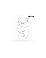 Coloring Nn Letter Printable Pages Nine Ha sketch template