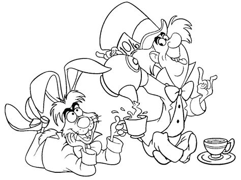 alice  wonderland coloring pages   images  print