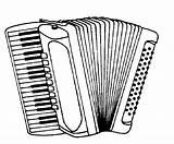 Accordion Drawing Musical Instruments Music Accordian Coloring Clip Pages Drawings Simple Paintingvalley Printable sketch template