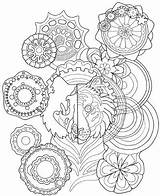 Tumblr Mandala Coloring sketch template
