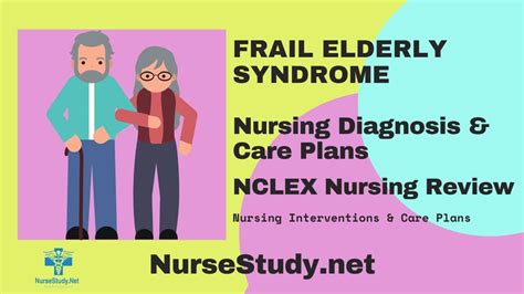 frail elderly syndrome nursing diagnosis  nursing care plan nursestudynet