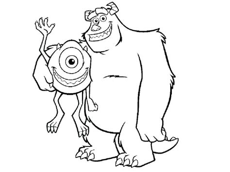 mike  sulley coloring pages  getdrawings