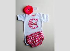 Baby Girl Clothes Newborn Girl Take Home Outfit Chevron Baby
