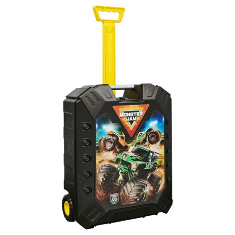 monster jam carrying case     official  scale monster truck die cast vehicles