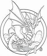 Dragon Coloring Pages Dragons Fire Printable Realistic Adult Breathing Adults Dover Haven Book Creative Kids Publications Cool Print Color Easy sketch template