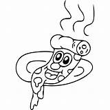 Coloring Pages Pizza Funny Face Magnet Toppings Sandy Cheeks Punk Plankton Color Animal Measuring Tape Getcolorings Drawing Getdrawings Faces Colorings sketch template