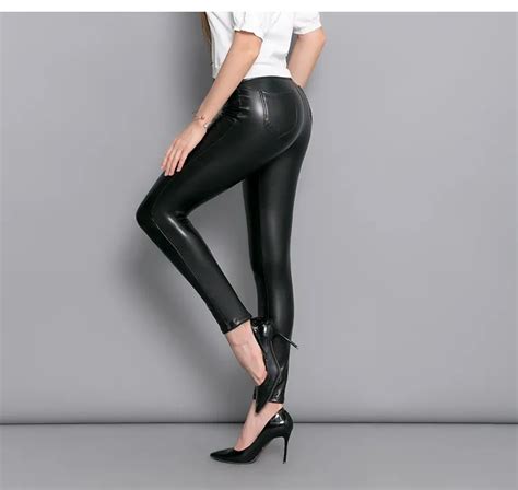 leather pants girls sexy slim fit leggings for women faux leather good