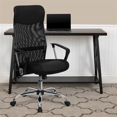 split leather high  office chair  mesh  black walmartcom walmartcom